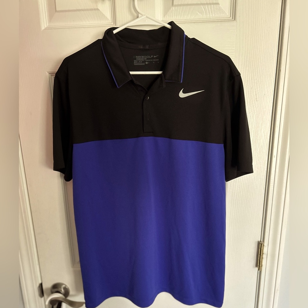 Nike golf dri-fit golf polo size large